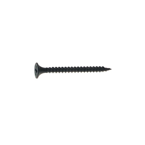 Drywall Screw, #6 x 1 in, Steel, Flat Head Phillips Drive